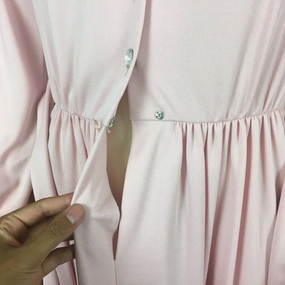 Ayres Unlimited Pink Vtg Maxi Dress Wmns vtg k102 - Picture 7 of 8